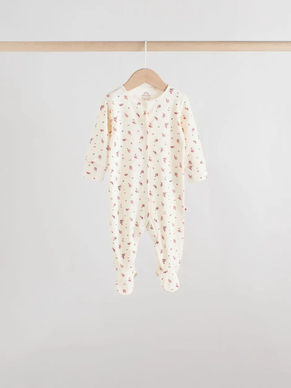Babypakjes En Babypyjama's*Next Roze/roestbruin met fijne bloemenprint - Set van 5 babypyjama's (0-2jr)