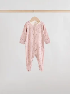 Babypakjes En Babypyjama's*Next Roze/roestbruin met fijne bloemenprint - Set van 5 babypyjama's (0-2jr)