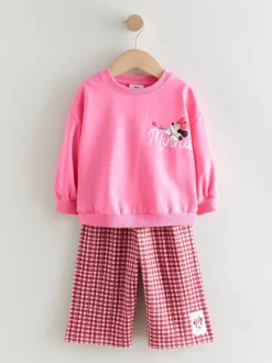 Tops|Sets En Combisets*Next Roze/rood - Disney Minnie Mouse Long Sleeve Top and Trousers Set (3mths-7yrs)