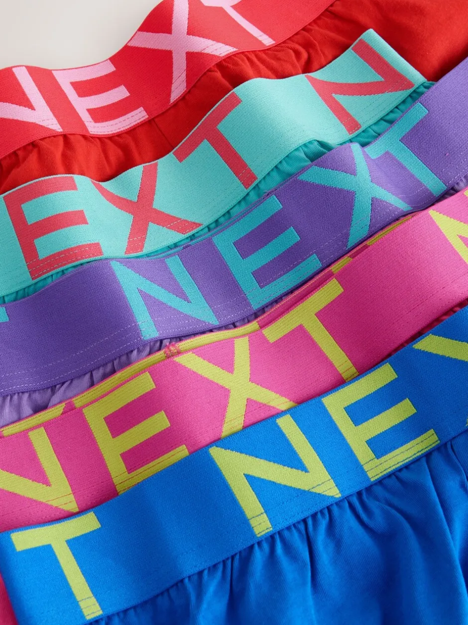 Ondergoed|Ondergoed|Next - Losse Boxer 5 set Roze/Rood/Groen