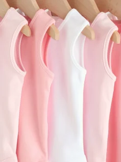 Rompertjes En Hemdjes*Next Roze/wit - Essentieel Vest Baby Bodysuits