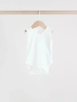 Rompertjes En Hemdjes*Next Roze/wit - Essentieel Vest Baby Bodysuits