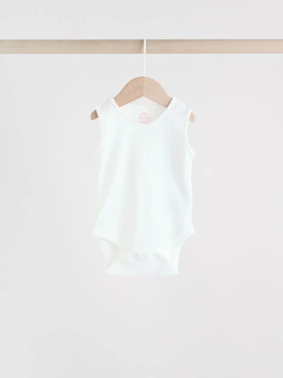 Rompertjes En Hemdjes*Next Roze/wit - Essentieel Vest Baby Bodysuits