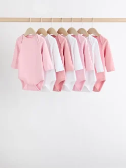 Rompertjes En Hemdjes*Next Roze/wit - Onmisbare rompertjes met lange mouwen