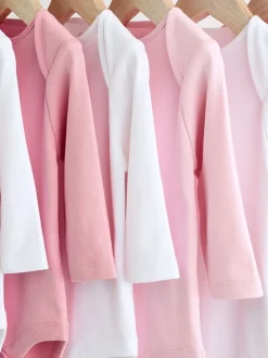 Rompertjes En Hemdjes*Next Roze/wit - Onmisbare rompertjes met lange mouwen