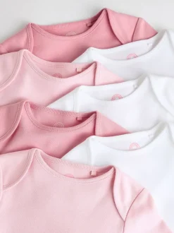 Rompertjes En Hemdjes*Next Roze/wit - Onmisbare rompertjes met lange mouwen