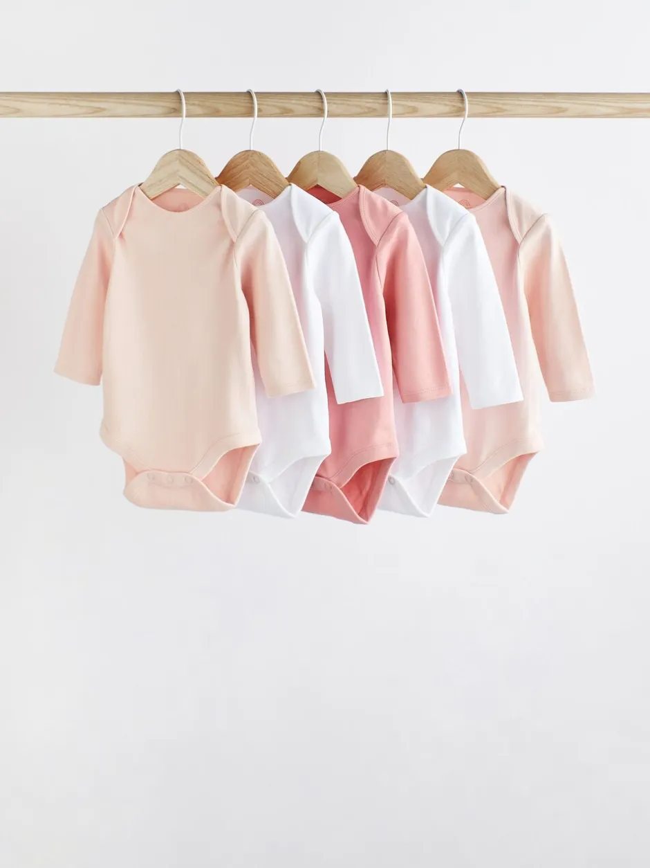 Rompertjes En Hemdjes*Next Roze/wit - Onmisbare rompertjes met lange mouwen