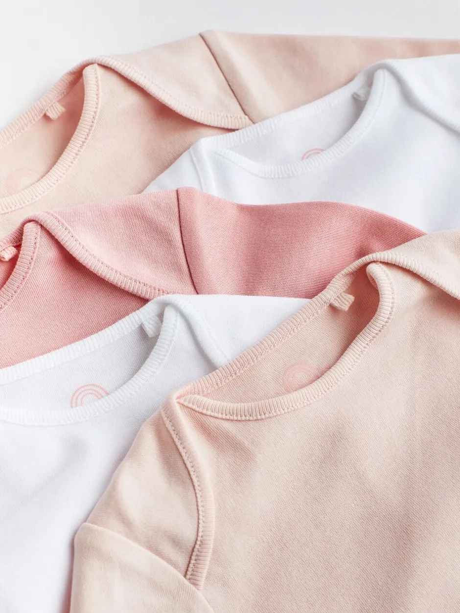 Rompertjes En Hemdjes*Next Roze/wit - Onmisbare rompertjes met lange mouwen