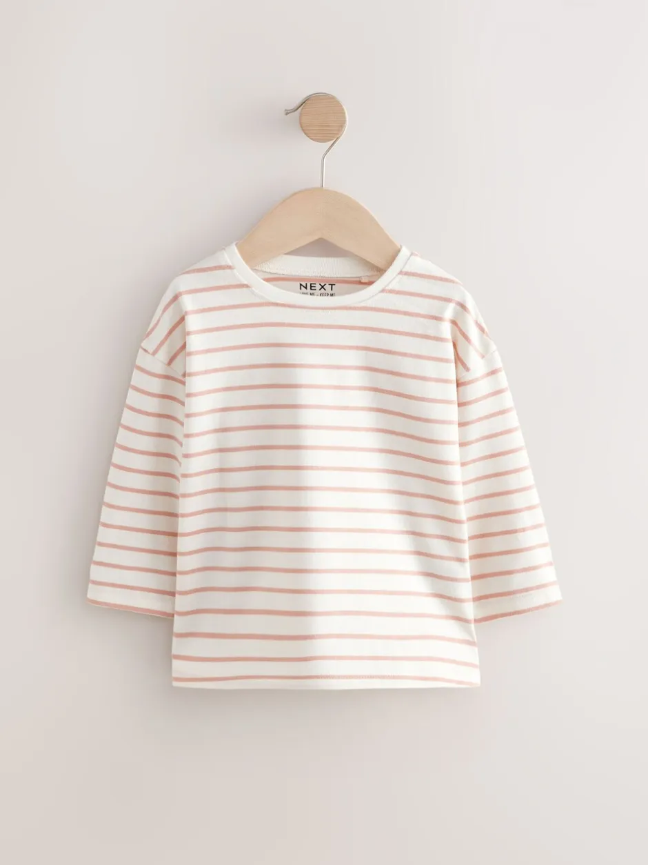 Tops|Multipacks*Next Roze/wit - Set van 4 T-shirts met lange mouwen en geborduurde konijntjes (3mnd-7jr)