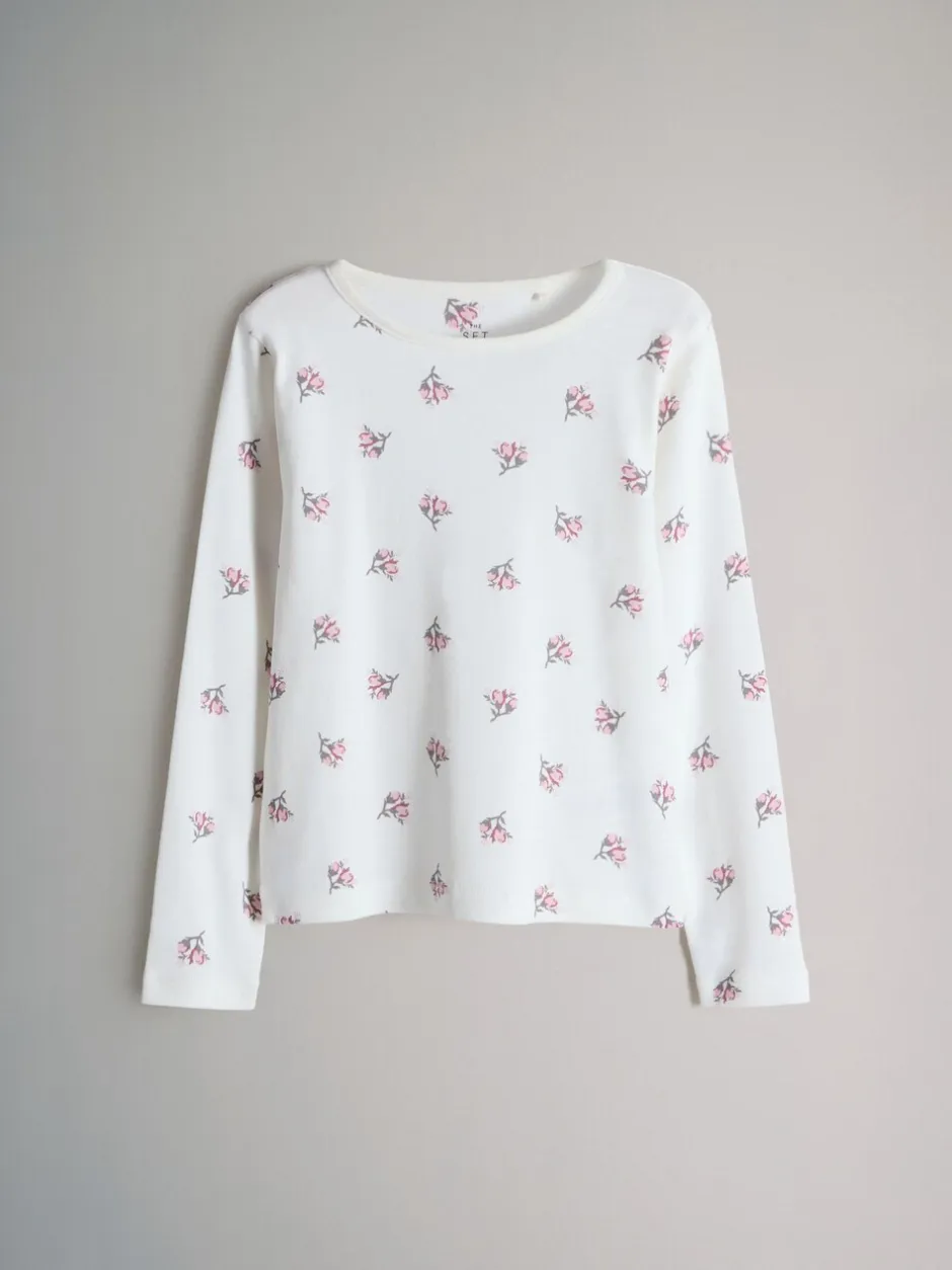 Nachtkleding En Pyjama's|Pyjama's*The Set - verpakking van 4 behaaglijke katoenen jersey pyjama's Roze/wit