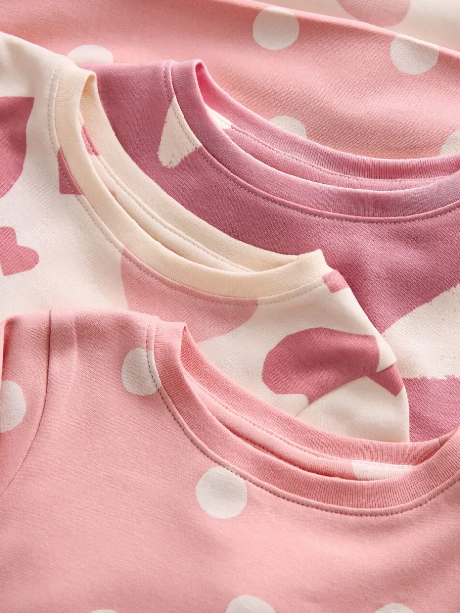 Multipacks|Nachtkleding En Pyjama's*Next Roze/wit - Verpakking van 3 knusse pyjama's (9 mnd-12 jr)
