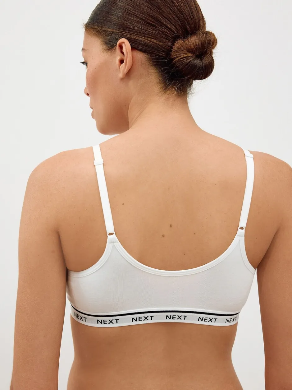 Beha's|Next - Zwangerschap en borstvoeding cropped ultiem comfort tops verpakking van 2 Roze/wit