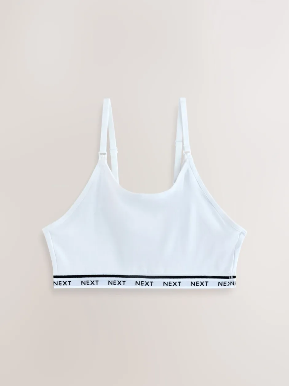 Beha's|Next - Zwangerschap en borstvoeding cropped ultiem comfort tops verpakking van 2 Roze/wit