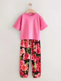 Nachtkleding En Pyjama's|Pyjama's*Next - Floral Pyjamas 3 Pack (3-16yrs) Roze/zwart