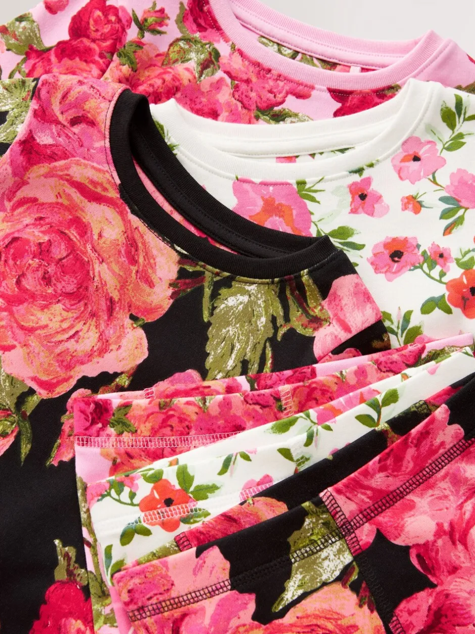 Multipacks|Nachtkleding En Pyjama's*Next - Verpakking van 3 knusse pyjama's (9 mnd-16 jr) Roze/zwart