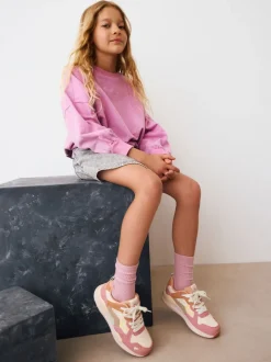 Sneakers|Next - Vetersneakers met kleurvlakken Rustig