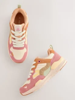 Sneakers|Next - Vetersneakers met kleurvlakken Rustig