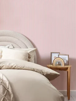 Behang|Next Rustig gestreept behang 10m Roze