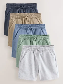 Shorts|Shorts|Next - Verpakking van 3 jersey shorts (3mnd -7jr) Sage Green Blue And Grey