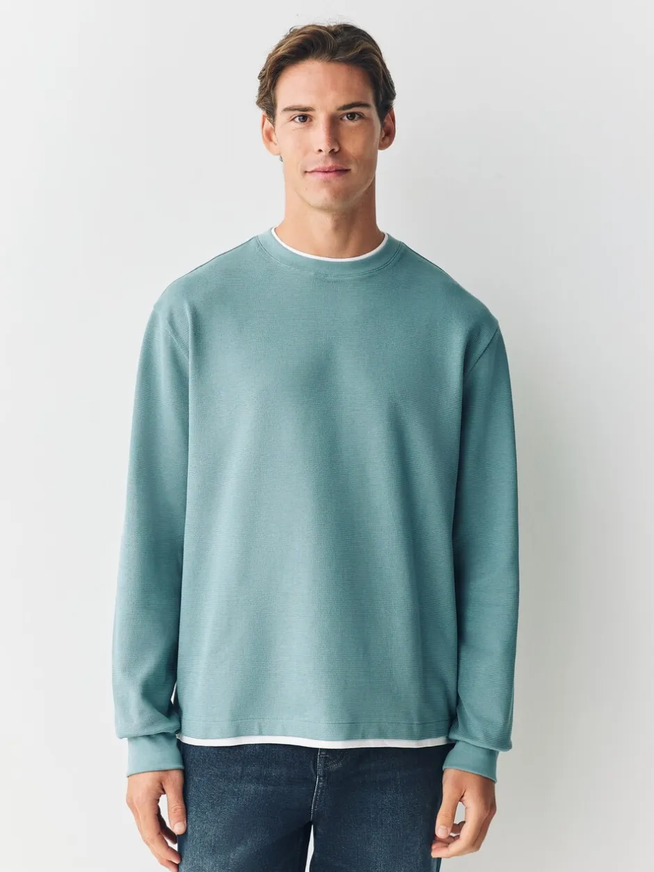 T-Shirts En Hemden|Next - T-shirt met lange mouwen en ronde hals Saliegroen