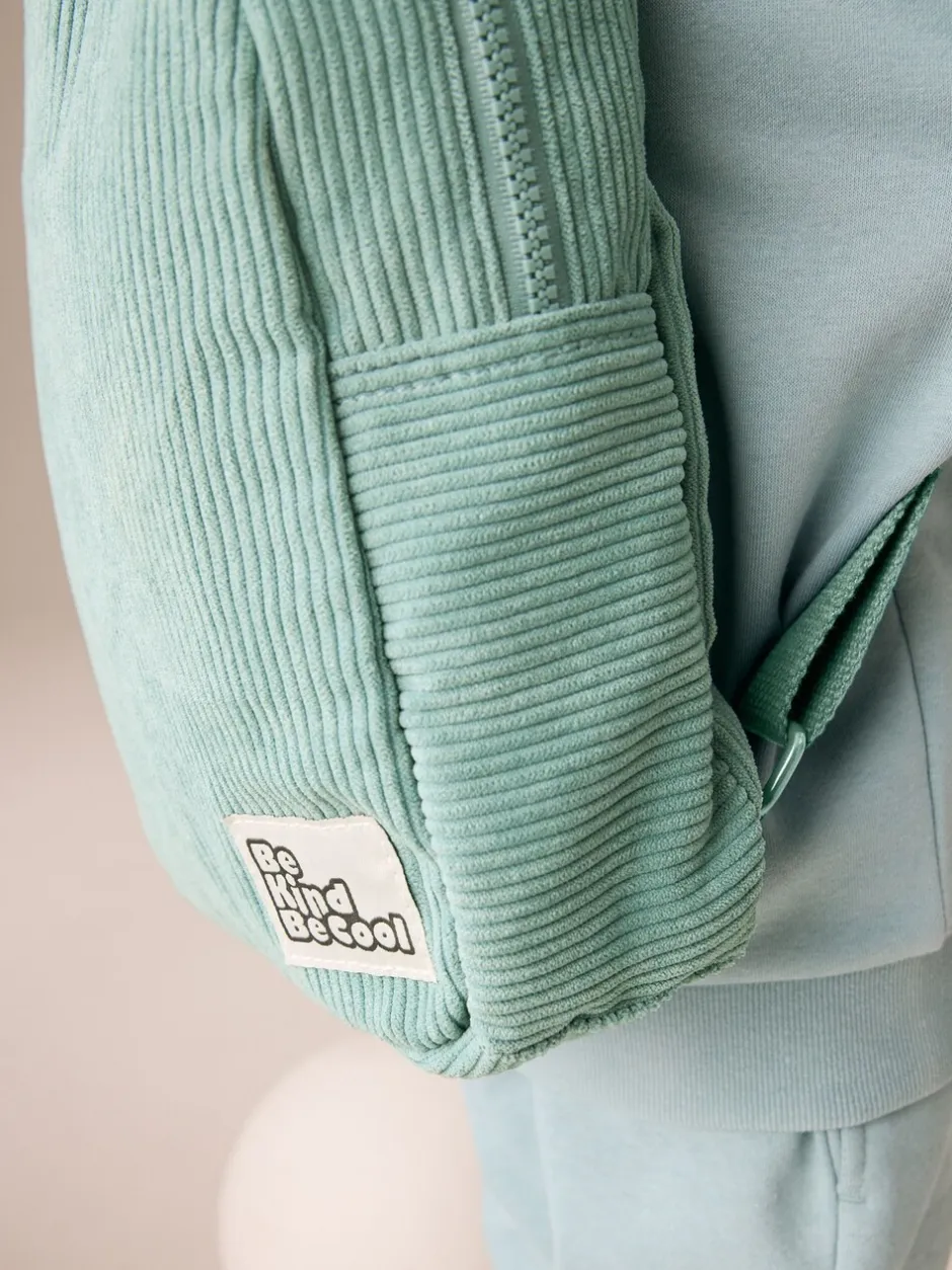 Tassen|Tassen*Next Saliegroen corduroy - Kleine rugzak