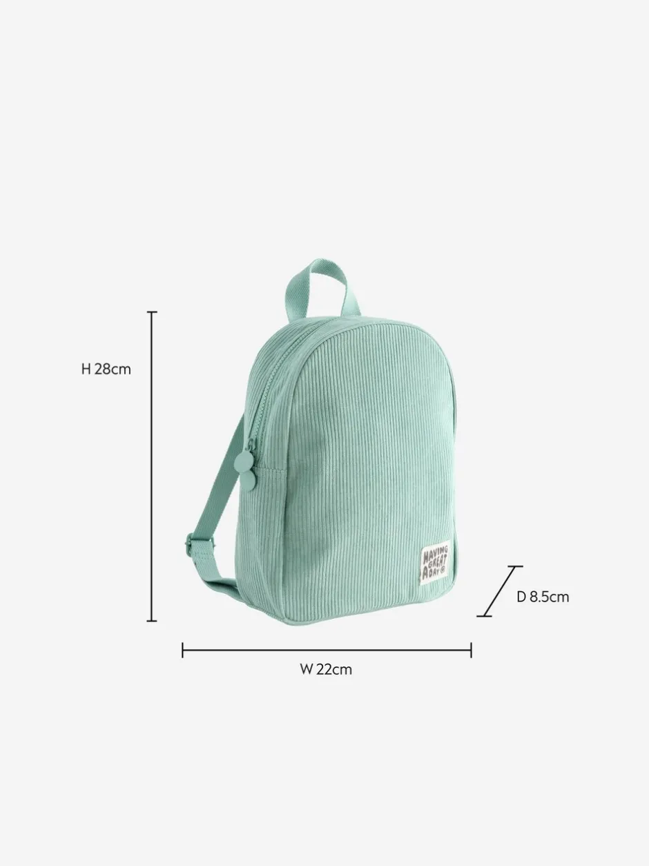 Tassen|Tassen*Next Saliegroen corduroy - Kleine rugzak