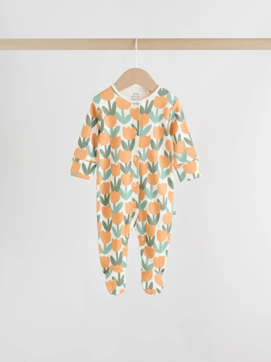 Multipacks|Babypakjes En Babypyjama's*Next Saliegroen gebloemd - Verpakking van 5 babypyjama's (0 mnd-2 jr)