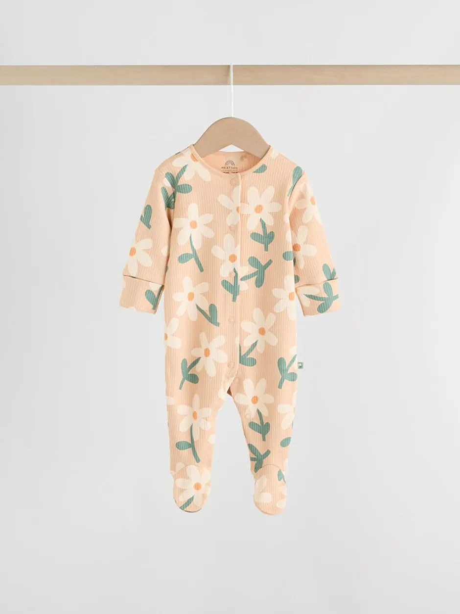 Multipacks|Babypakjes En Babypyjama's*Next Saliegroen gebloemd - Verpakking van 5 babypyjama's (0 mnd-2 jr)