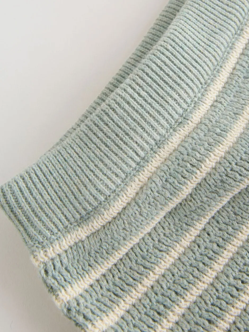Shorts|Next Saliegroen gestreept - Knitted Top and Shorts Baby Set (0mths-2yrs)