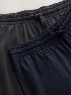 Pyjama's|Next Saliegroen/leisteengrijs - Set van 2 jersey open lange pyjamaset