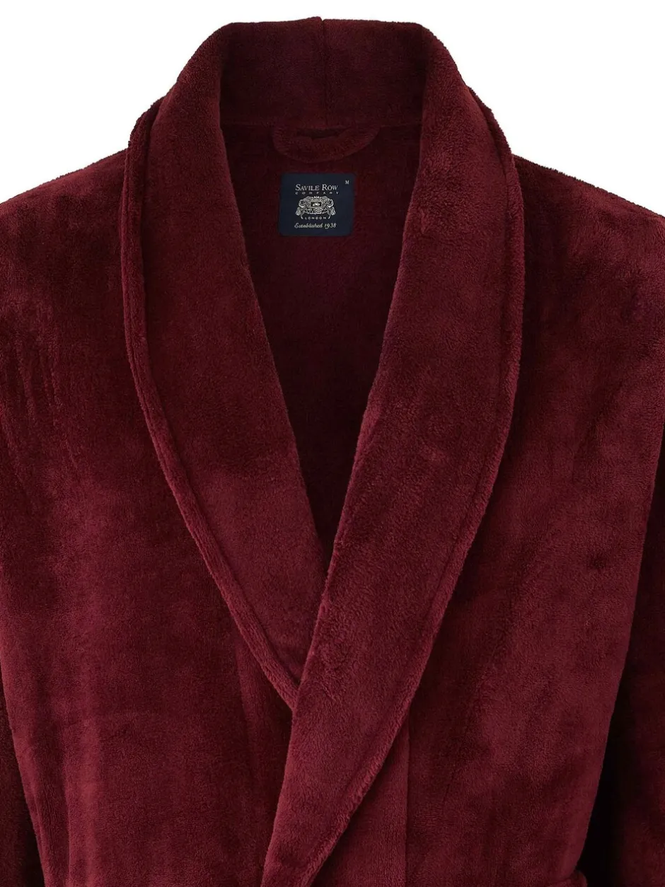 Kamerjassen En Badjassen|Savile Row Company Lightweight Soft Fleece Dressing Gown