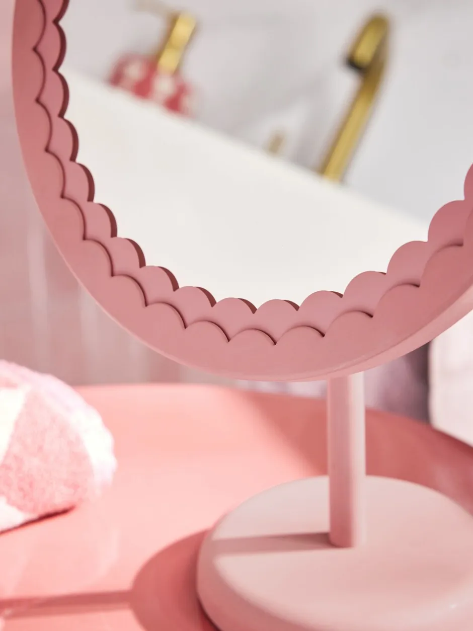 Spiegels|Badkameraccessoires|Next Scallop Round Dressing Table Mirror