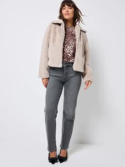 Jassen En Jacks*SCAMP & DUDE Faux Fur Jacket