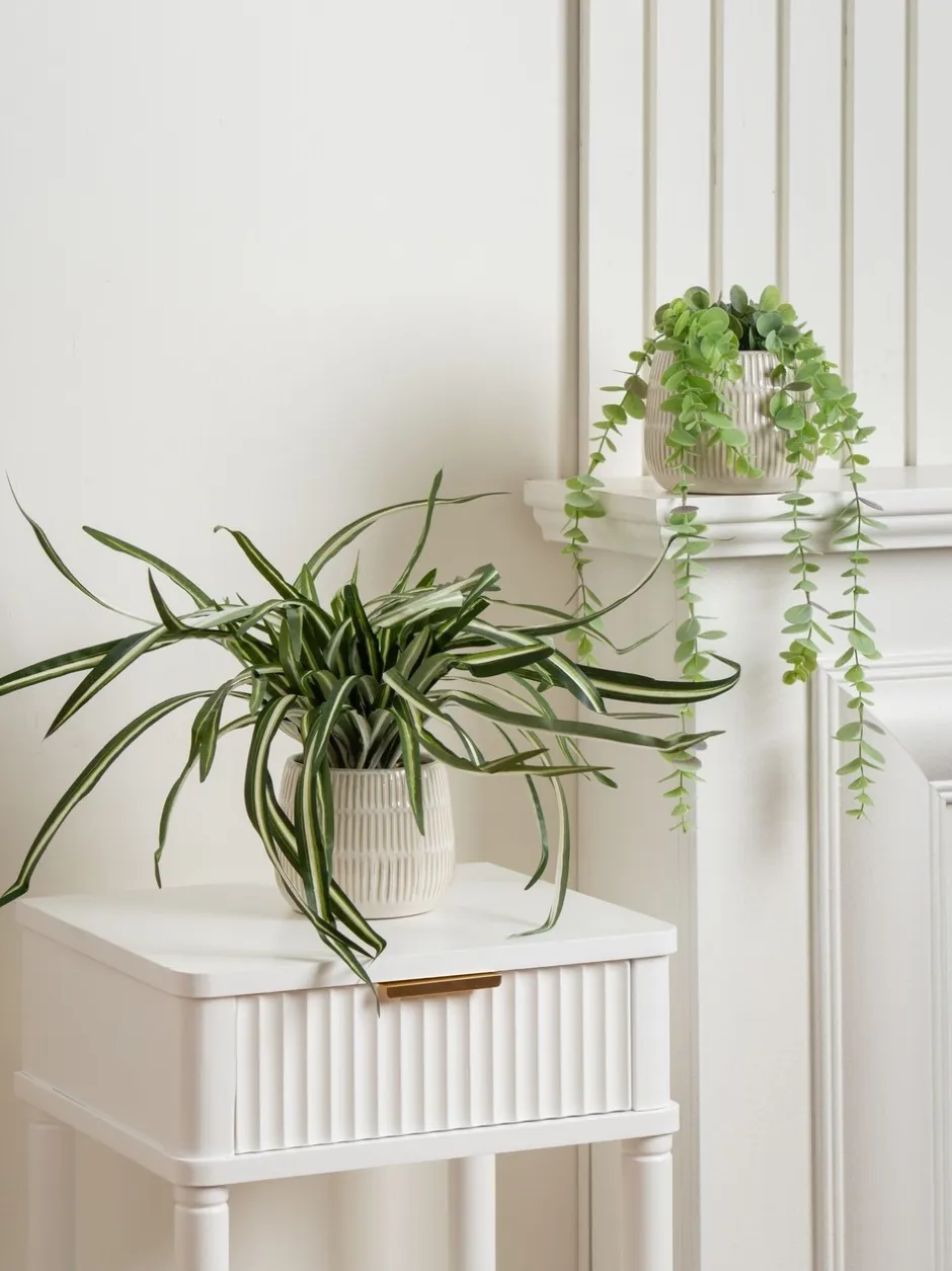 Kunstbloemen|Scottish Everlastings Ltd Set of 2 Artificial Plants in Glazed Pots