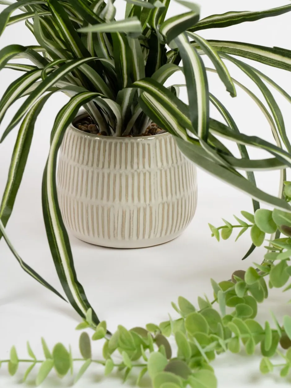 Kunstbloemen|Scottish Everlastings Ltd Set of 2 Artificial Plants in Glazed Pots