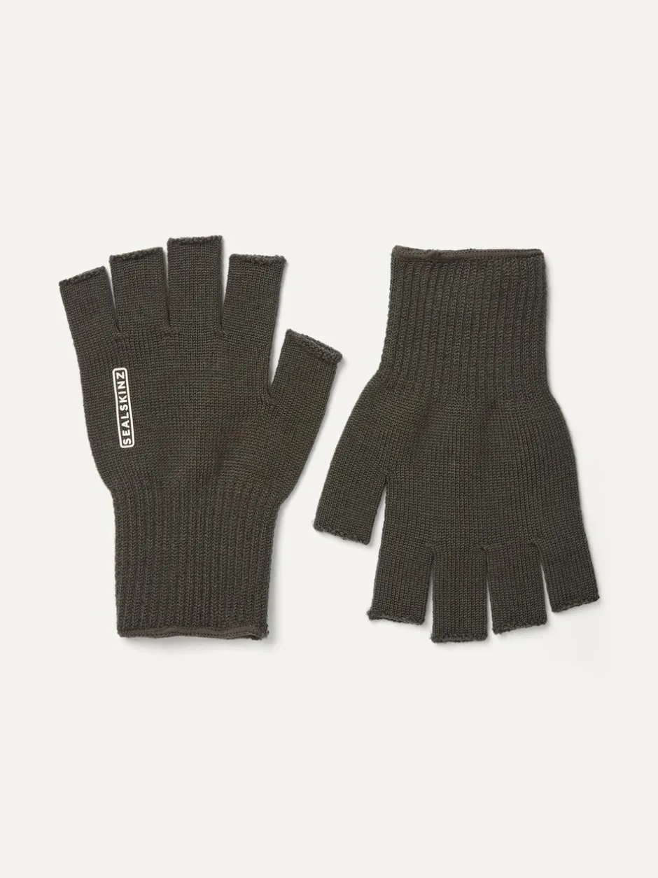 Mutsen, Sjaals En Handschoenen|Sealskinz Thornham Solo wanten van merinowol in groen