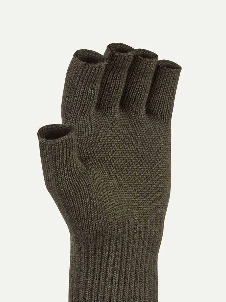 Mutsen, Sjaals En Handschoenen|Sealskinz Thornham Solo wanten van merinowol in groen