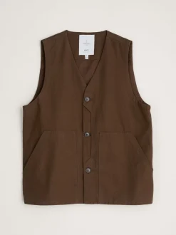 Vesten*Seasalt Cornwall heren gilet van katoen met meter