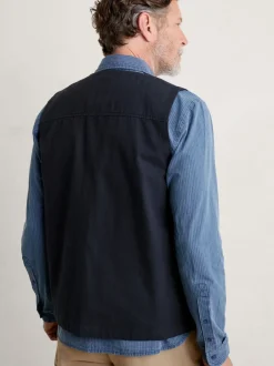 Vesten*Seasalt Cornwall Mens Cotton Metern Regular Fit Waistcoat