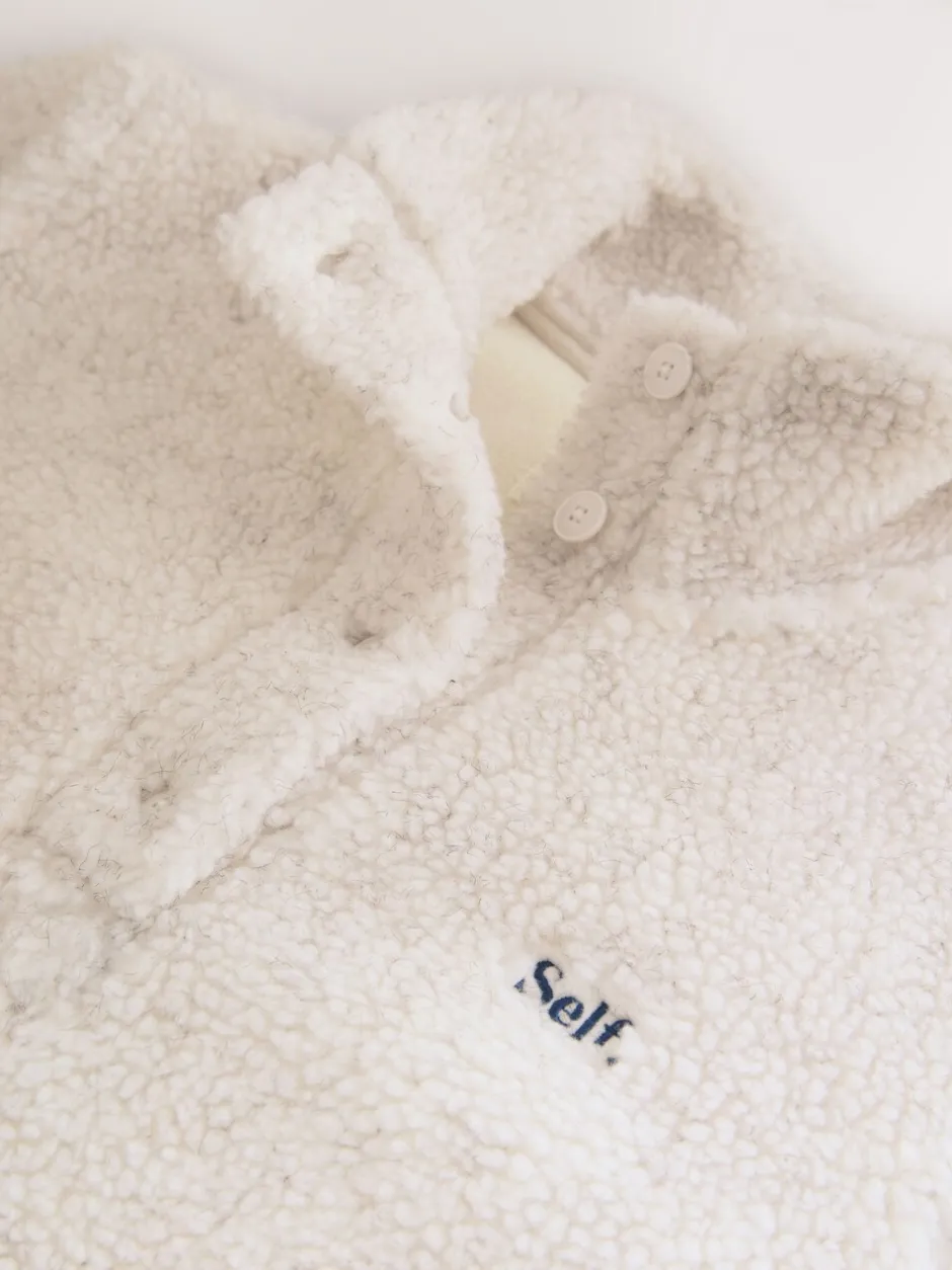 Hoody's En Sweatshirts|self. Buttons Neck Jumper