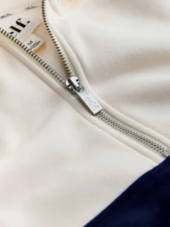 Loungewear|Hoody's En Sweatshirts*self. Fleecetrui met korte rits