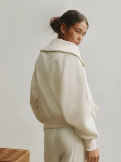 Hoody's En Sweatshirts|self. Half Zip Collar Sweatshirt