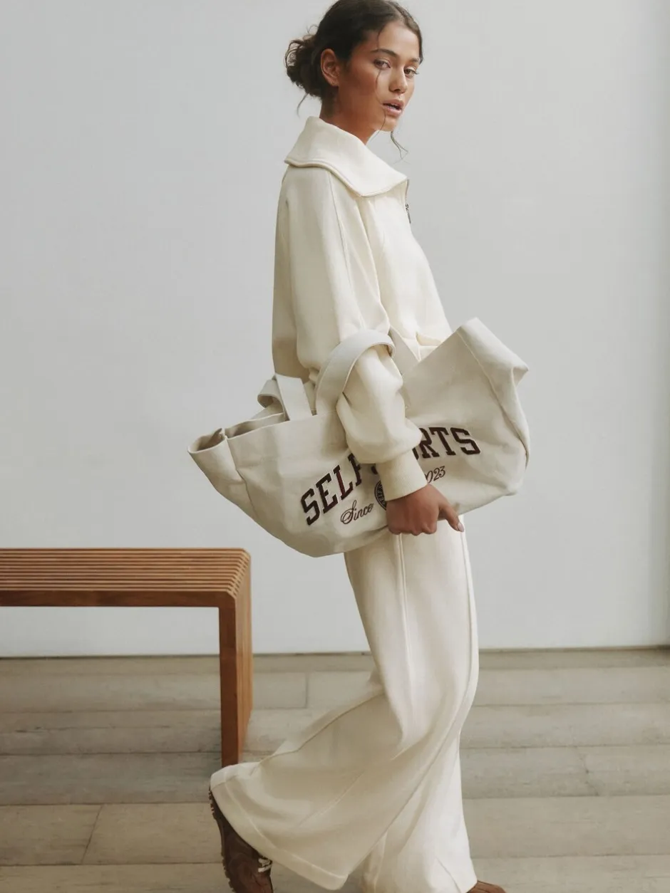 Hoody's En Sweatshirts|self. Half Zip Collar Sweatshirt