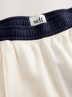 Leggings En Joggingbroeken*self. joggingbroek met wijde pijpen
