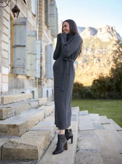 Gebreide Kleding|Jurken*Seraphine 100% Merino Wool Maternity Knit Dress