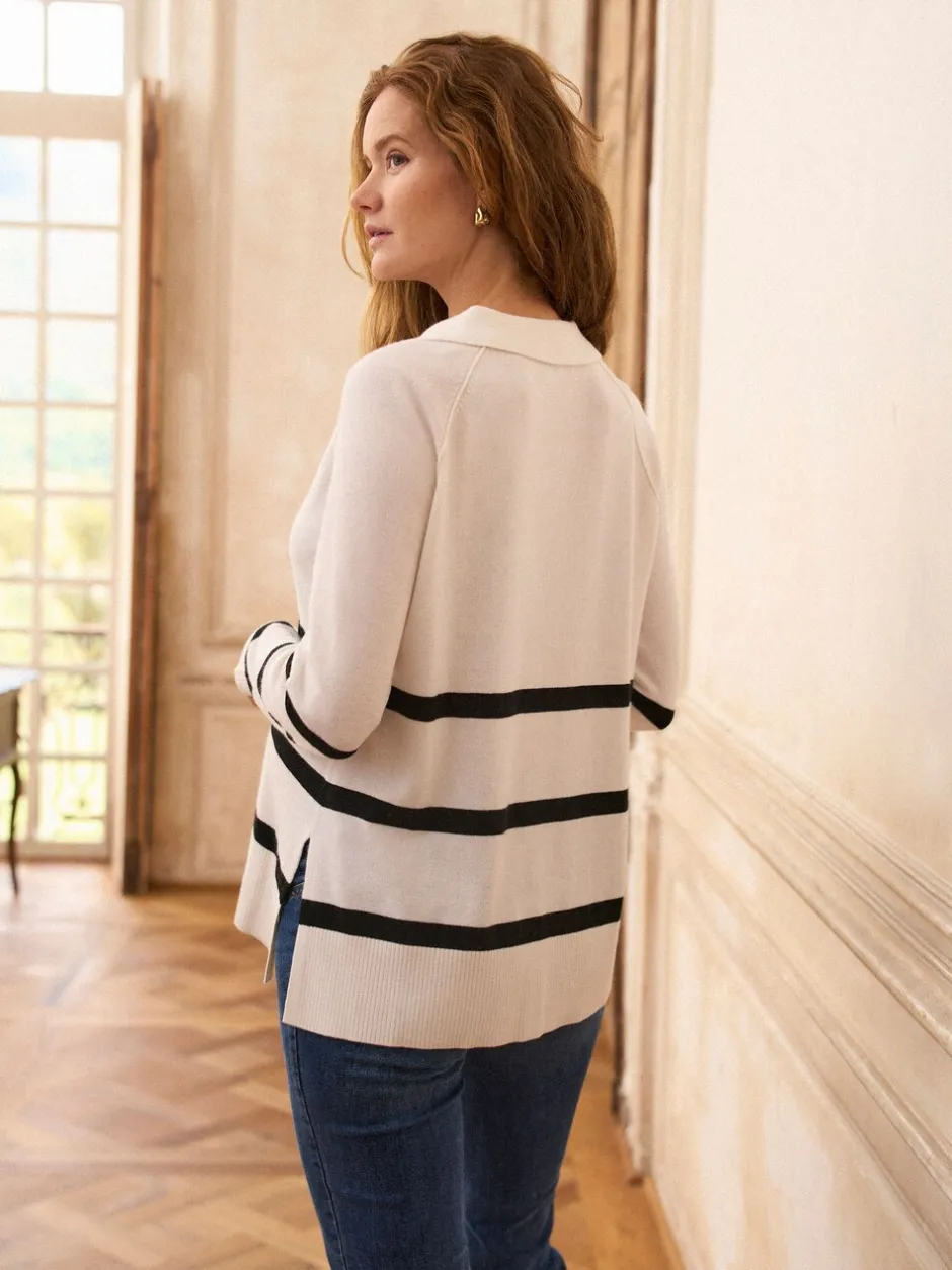 Gebreide Kleding|Moederschap|Seraphine Cosy Wool Blend Maternity Collared Jumper
