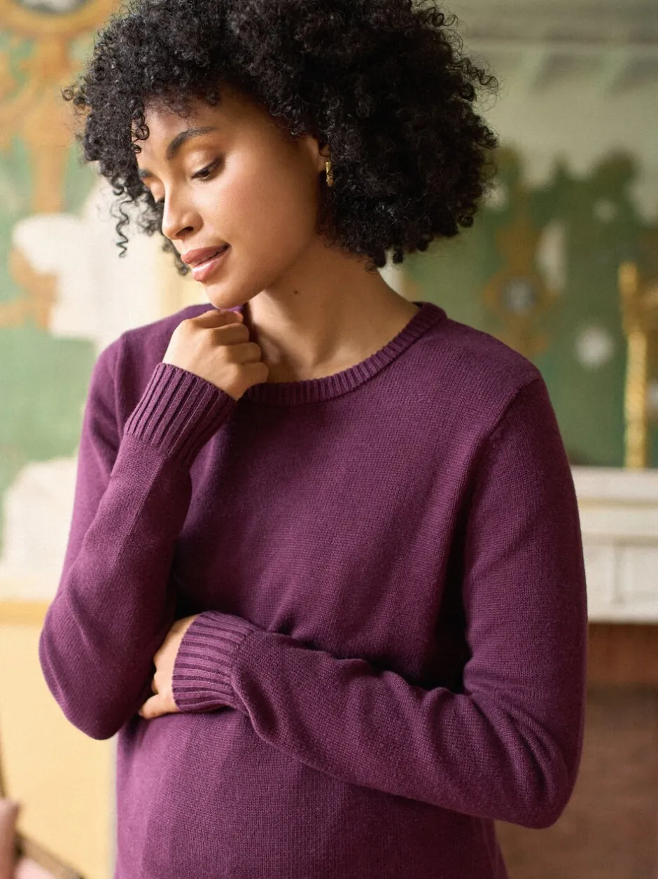 Gebreide Kleding|Moederschap*Seraphine Cotton Blend Maternity & Nursing Jumper & Shirt