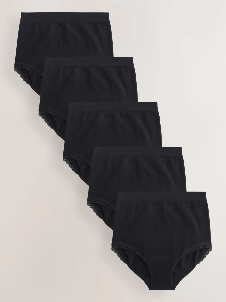 Onderbroeken|Seraphine Cotton Rib Jersey Maternity & Postpartum Briefs 5 Pack