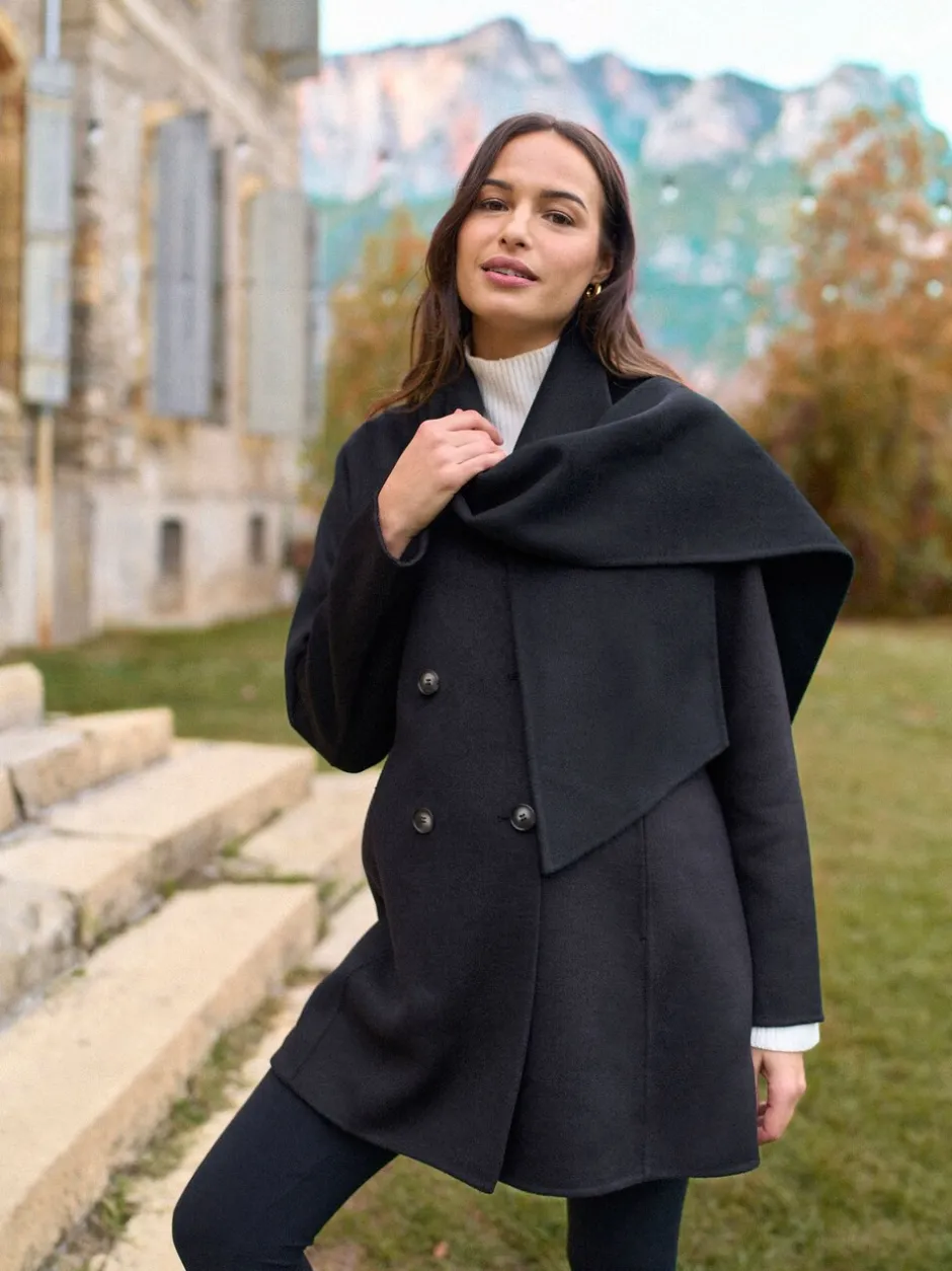 Jassen En Jacks|Moederschap|Seraphine Double Breasted Wool Maternity Coat