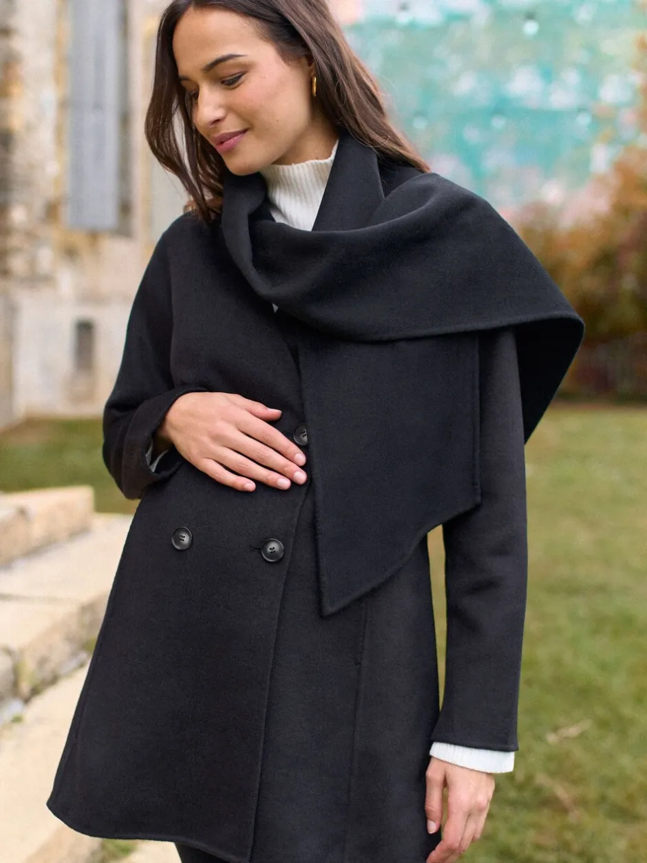 Jassen En Jacks|Moederschap|Seraphine Double Breasted Wool Maternity Coat